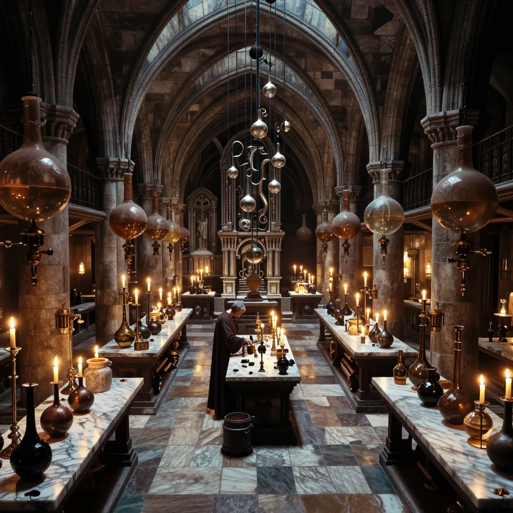 The Alchemist's Laboratory — cathedral of transformation