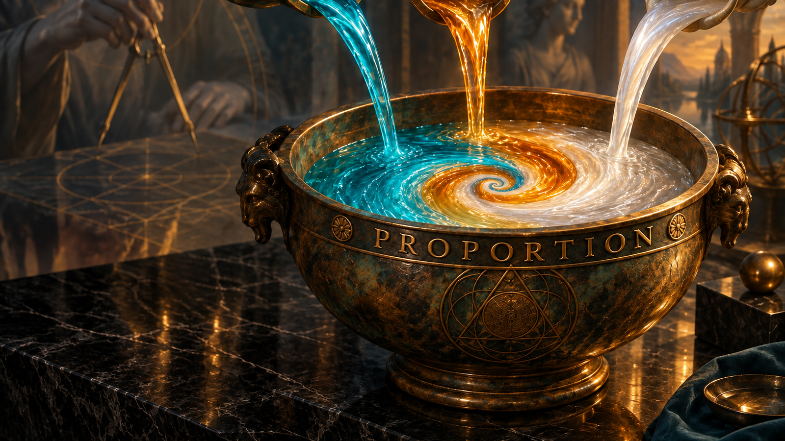 Proportion: the crater changes the relation among its elements.